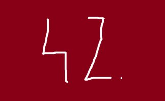 Эскиз моей следующей картины под названием "Сорок два"