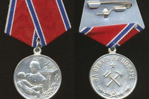 Дать Медаль "За Отвагу на Пожаре" !
или хотя бы МЧС-ную Медаль !