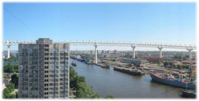 Над Морским Портом проходит этот участок ЗСД.
Там КантейнероВозы должны Проходить, с запасом на СуперКрнтейнеровозы, наверно. !