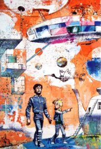 Мне тоже очень нравятся иллюстрации Евгения Мигунова. Жаль только, что практически все они черно-белые, кроме обложек книг. Есть еще одна интересная художница, которая иллюстрировала Булычева - Надежда Богуславская. Вот ее "Приключения Алисы".