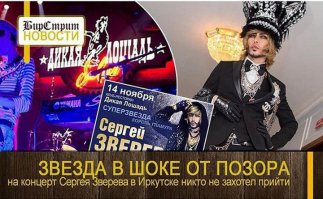 Вот что видит Серёга Зверев со сцены.
Звезда в шоке — на концерт никто не пришёл!