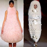 Ошибочка вышла: справа - карнавальный костюм опарыша!