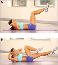 Есть ещё такой "велосипед". За пару минут выполнения этого упражнения можно устать.