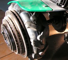 Тормозные диски как утяжелители для мотоблока