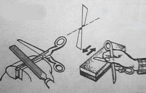 Сколько уже было постов, чтобы точить ножницы фольгой, никак не пойму почему просто не взять и заточить ножницы