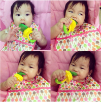 Munchkin Ниблер Fresh Food Feeder - видела такую штуку у племянницы. Действительно удобная штука. Ее сынишка трескал через такой "чулочек" сыр. Она туда кладет и кусочки фруктов. Обязательно куплю такую же, если невестка  с сыном надумают таки обзавестись потомством. Жаль, что у нас не было того, что есть сейчас!