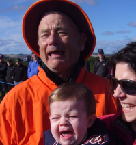 из серии "пришел и испортил фото" :)