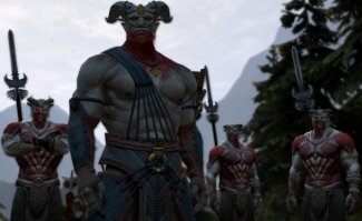 Это черепа кунари. Вот эти ребята.