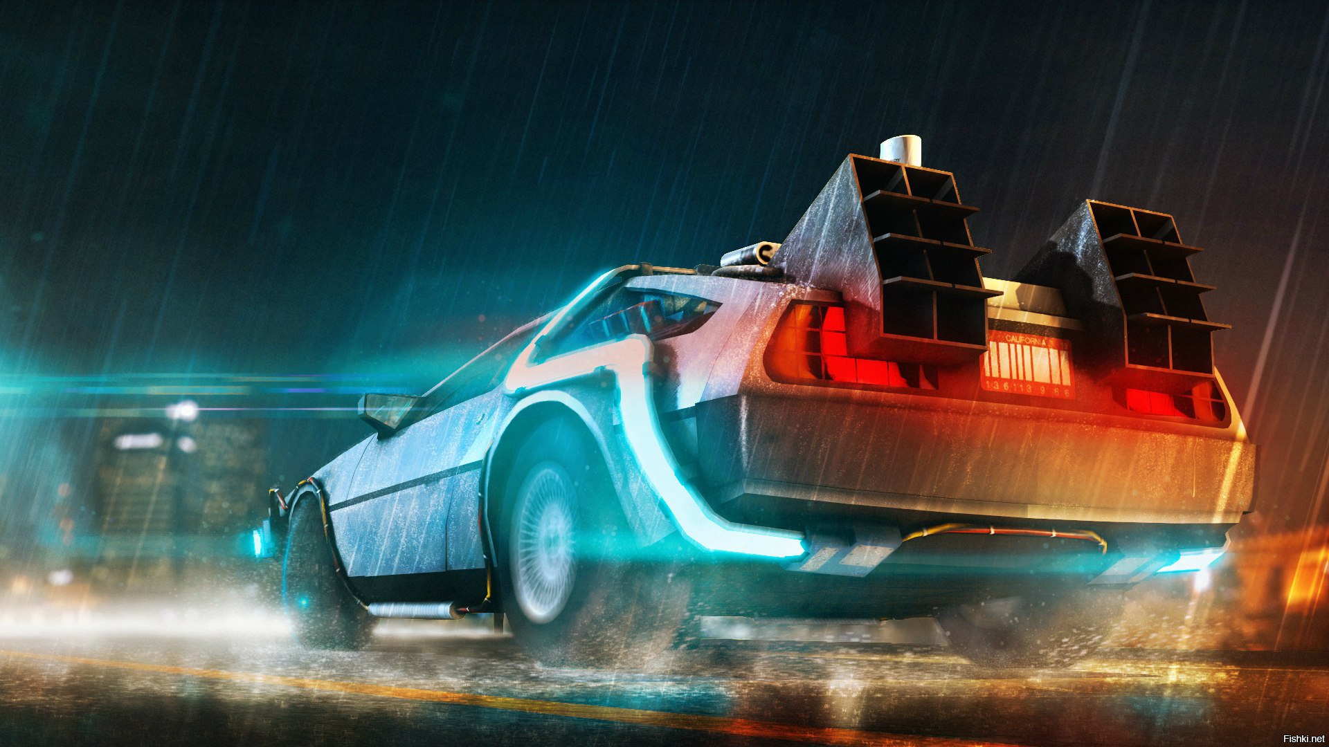 DELOREAN DMC 12 назад в будущее арт