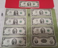 Вот мои двухи и не только. Верхнюю как закладку использую т.к. потрёпана и порядковый номер выбивается.