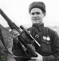 Васи́лий Григо́рьевич За́йцев — снайпер 62-й армии Сталинградского фронта, Герой Советского Союза. Во время Сталинградской битвы с 10 ноября по 17 декабря 1942 убил 225 солдат и офицеров германской армии и их союзников, включая 11 снайперов.