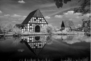 В инфракрасном свете.