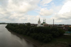 Зимняя Тюмень с высоты
