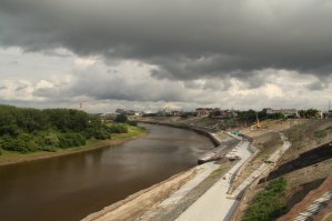 Зимняя Тюмень с высоты