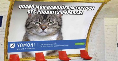 На этой неделе появилась реклама в Парижском метро. Напомнило.
"Когда мой банковский консультант объясняет сберегательные программы"