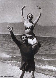 Майя Плисецкая и Арно Бабаджанян в Армении . оз Севан.