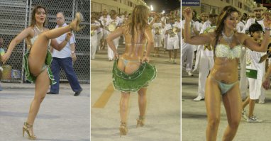 Знойные бразильянки на карнавале в Рио-де-Жанейро
