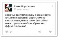 Два варианта:
1) заземлить кошку
2) купать в следующий раз её в водолазном костюме