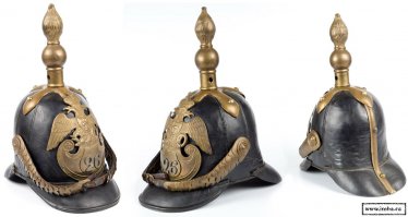 Автор правду хочешь?
Немецкие шлемы «пикельхаубе» это не немецкие шлемы. Первыми их применили русские во времена Николая 1. Но Крымская война оказала их полную несостоятельность как головного убора и от них отказались. Но на них уже начал фапать прусский король. Который и скопировал это шлем для прусской армии. Германской он достался по наследству.

Скажешь где чей?