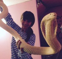 Какая красивая белая кобрюша:)