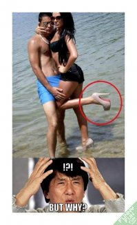 На лабутенах нах..)))