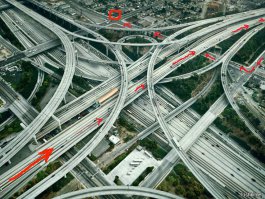Самые сложные транспортные развязки и перекрестки