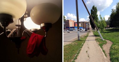 У меня подруга,исходя из суеверий,всегда обруливала этот столб стороной... Там даже тропинка отдельно протоптана...
А потом решила что суеверия - это всё полная фигня,и начала проходить под этими столбами.

Через несколько дней нашла кошелек с крупной суммой денег.
Вот вам и суеверия )