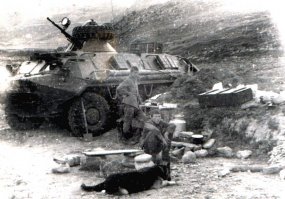 Блок пост возле ущелья "Ворота Девританга"