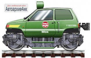 Карикатуры на легендарные классические автомобили и мотоциклы