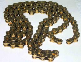 Да-да... Ещё пара свежих идей: браслет из велосипедной цепи и, внимание!!! ВЕЛОСИПЕДНАЯ цепь из велосипедной цепи.