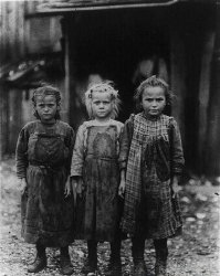 До слёз девочек жалко...им бы в куклы играть, а они горбатятся((((