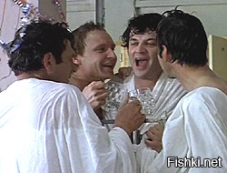 «Под крылом самолета о чем-то поет зеленое море тайги...». Александр Белявский, Андрей Мягков, Александр Ширвиндт и Георгий Бурков, 1975 год