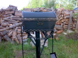 А это мой мангальчик... Брату на днюху сваял.