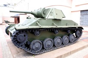 Такой танк стоит у входа в музей Диораму в городе Орле. Если будет возможность обязательно побывайте в этом музее!