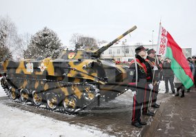 Сегодня у нас в городе был митинг, посвященный годовщине вывода войск.