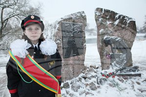 Сегодня у нас в городе был митинг, посвященный годовщине вывода войск.