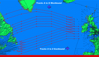 Ты в обоих случаях через Атлантику летел.
дело в NOTAM
на картинках видно как проложены трассы