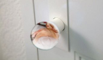 Дверная ручка, через которую видно, кто.......за дверью