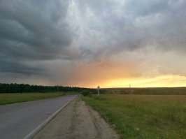 Не торнадо конечно,но по моему я тогда до нитки промок,даже щитки не поставил на вел...