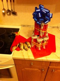 В том году жена подарила такой букетик))))