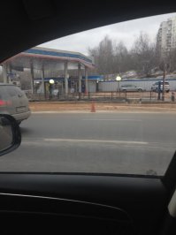 Потерял два часа из-за этой аварии, проползал тут в 09.35, фоткал уже на скорости