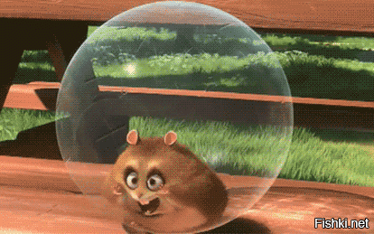 Хомяку купили пластиковый шар, внутри которого он может гулять по квартире, не рискуя быть раздавленным. Глядя на то, как рассекает по квартире шар с хомяком внутри, я постиг весь тайный смысл слова "шароēбится"...