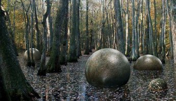 Необычный Wi-Fi камень в лесу