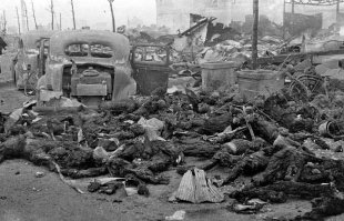 Токио 1945г после самой кровопролитной бомбардировки в истории: