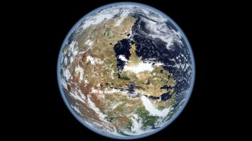 А это Марс. 4 000 000 000 лет назад.