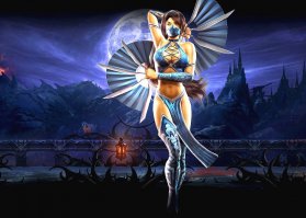 Шикарна! И еще напомнила Китану из Mortal Kombat.