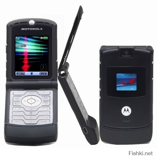 Motorola RAZR V3 :)
Какая была у них крутая реклама... Хелло мото))