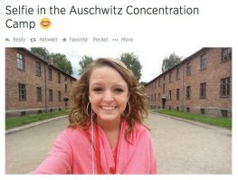 Мда, хорошо, что наши ветераны не дожили до этого. Сначала хотел эту рожу за фотошопить на фоне фотки из этого концлагеря тех времен. Но что это изменит? Дебилизм так не лечится.