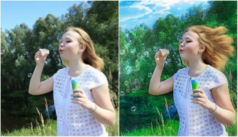 + Работа колоссальная, но... куда ветер дует? если пузыри летят в одну сторону, а волосы развиваются в другую.