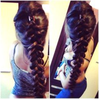 Вот такие большие косички мне по душе: